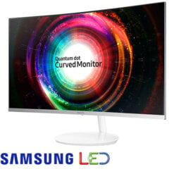 מסך מחשב קעור "31.5 Samsung LED VA WQHD C32H711QEM בצבע לבן
