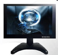 מוניטור " USB , BNC , VGA , HDMI ,IPS 10.1 כניסת Audio IN/OUT , AV שלט רחוק , מתכת תעשייתית סטנד שולחני , אפשרות תליה על הקיר