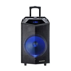 בידורית קריוקי עוצמתית 15″ עם 2 מיקרופונים אלחוטיים