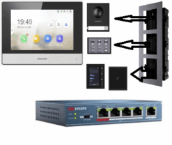 קייט אינטרקום טלוויזיה היקוויזן 3 מודולים HIKVISION