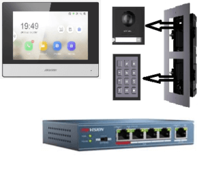 חבילת אינטרקום IP HKVISION