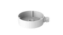 DS-1280ZJ-DM45 קופסת חיבוריםלמצלמות אבטחה כיפה,סגסוגת אלומיניום	לבן היק	מידות Φ140 mm × 40 mm 	משקל 237 גרם