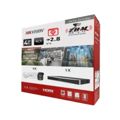 חבילת 4 מצלמות דגם DS-2CD2047G2-LU +מערכת הקלטה DS-7604NXI-K1