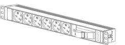 ADG-P12K פס 12 שקעי חשמל לשרתים (קומקום) + כבל 5 מטר כולל כיסוי מאמ"ת מפלסטיק וזויות מודולריות