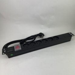 פס 6 שקעים לארון 19" תקשורת עם ממ"ט
