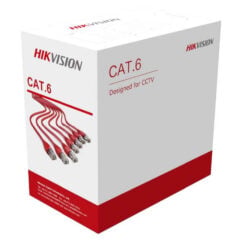 DS-1LN6U-SC0 כבל רשת CAT6 UTP נחושת מלאה צבע כתום קרטון משיכה אורך 305M תוצרת HIKVISION
