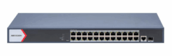 DS-3E1526P-EI_M  CCTV Smart Cloud Mnaged	24	GIGA	30W per port	1XGIGA	1XGIGA	230W	NA	עד 300 מטרים במצב מורחב, עם ירידה למהירות 10	מתכת