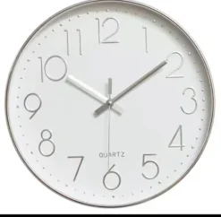 שעון קיר ממתכת 12 אינץ . סקל אלקטרוניקה