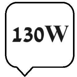 130W