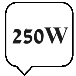 250W