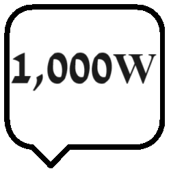 1000W