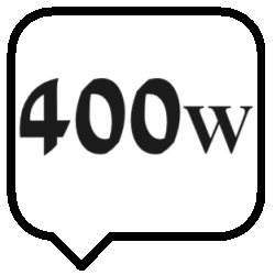 400W