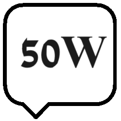 50W