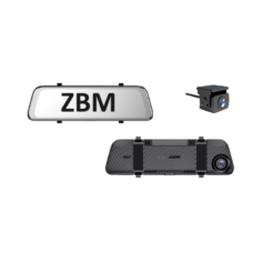 AE-DC4928-N6PRO מצלמה מראה! מצלמת 2K  איכותית 1440p כפולה  WIFI מסך 12.27 אינץ' טאץ' מצלמה אחורית 2MP שליטה מאפליקציה בעברית נתלה בקלות על המראה