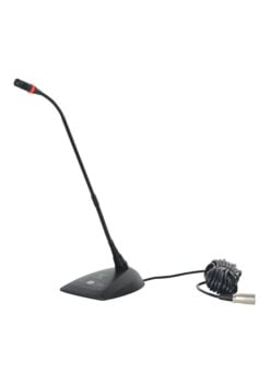 Condenser gooseneck microphone for speech or conference