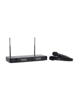 Dual Channel UHF Wireless Vocal Handheld Microphone, with Diversity Receiver