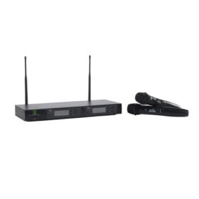 Dual Channel UHF Wireless Vocal Handheld Microphone, with Diversity Receiver
