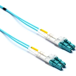Excel Enbeam OM3 Fibre Optic Patch Lead LC-LC Multimode 50/125 DX LS0H Aqua 5 m