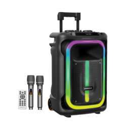 SonicGear HyperBox 1500 Pro Portable Bluetooth Party Speaker with 15" Woofer & Trolley Design