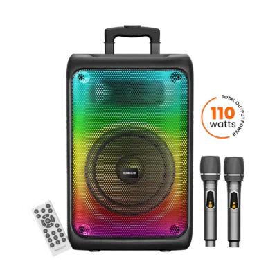 SonicGear HyperBox 1200 Pro Portable Bluetooth Party Speaker with 12" Woofer & Trolley Design